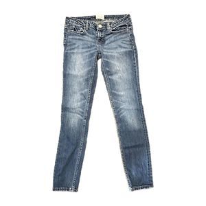 Aeropostale Ultra Skinny Blue Jeans, Size 3/4 Reg, Pre-owned